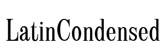 LatinCondensed Font Image