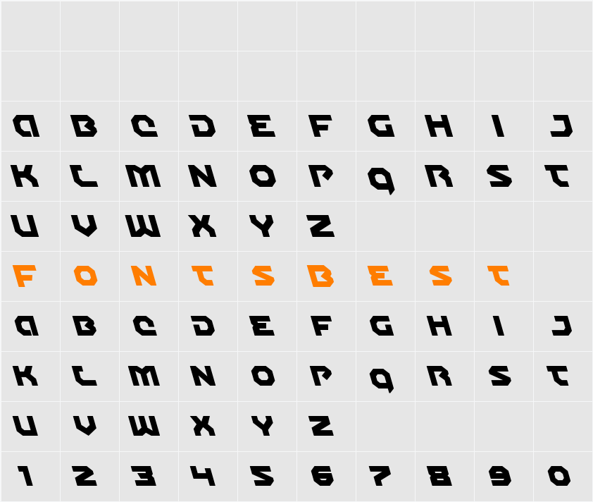 Gunner Storm Leftalic Character Map