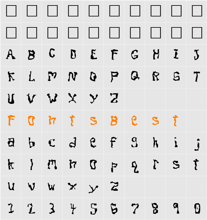 Dissonant Character Map