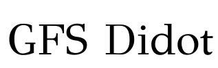 GFS Didot Font Image