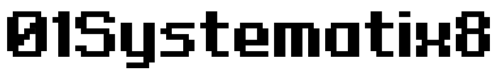 01Systematix8 Font Image