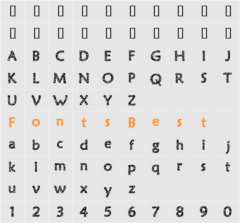 Old Virus Character Map