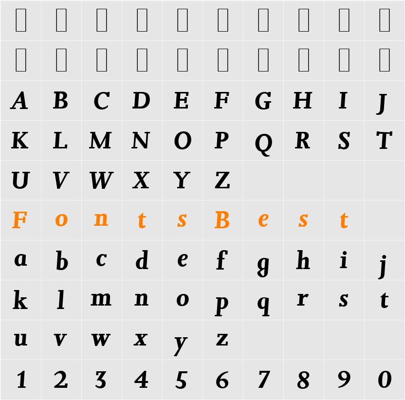 JessicaSerial Character Map