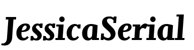 JessicaSerial Font Image