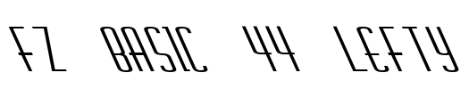 FZ BASIC 44 LEFTY Font Image