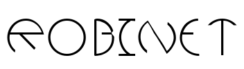 ROBINET Font Image