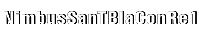 NimbusSanTBlaConRe1 Font Image