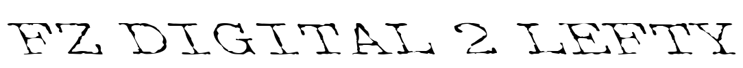 FZ DIGITAL 2 LEFTY Font Image