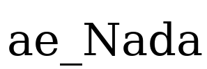 ae_Nada Font Image