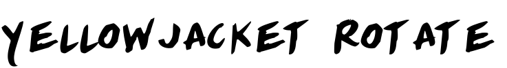 Yellowjacket Rotate Font Image