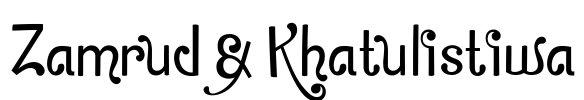 Zamrud & Khatulistiwa Font Image