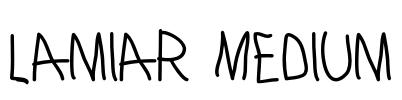 Lamiar Medium Font Image