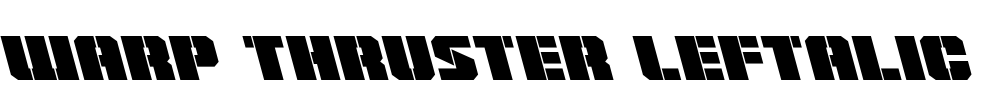 Warp Thruster Leftalic