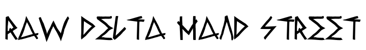 Raw Delta Hand Street Font Image