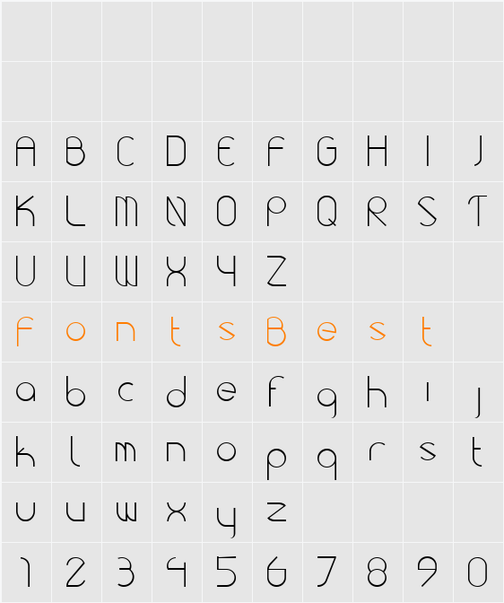 Roundy Character Map