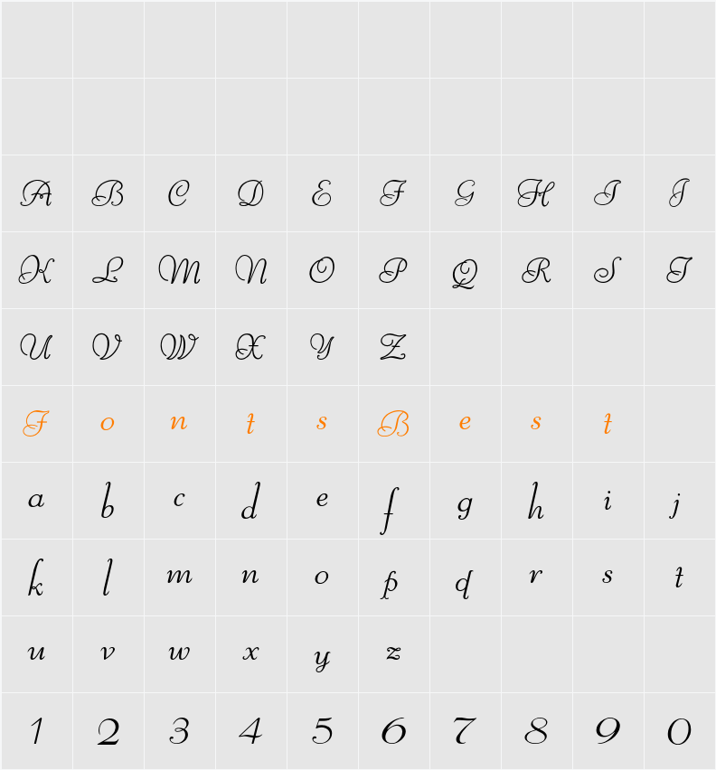 Reliant Limited Free Version Character Map