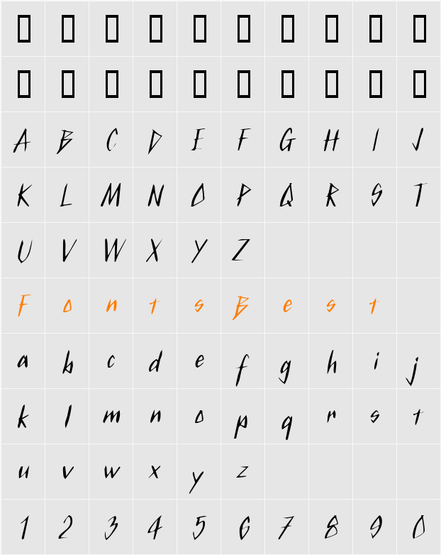 KurtzExtended Character Map