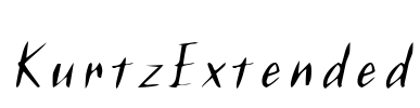 KurtzExtended Font Image