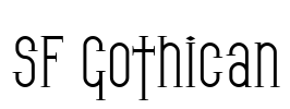 SF Gothican Font Image
