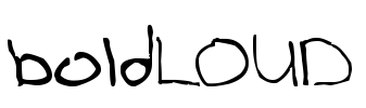 boldLOUD Font Image