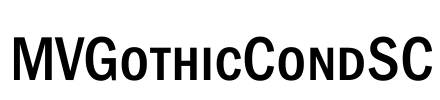 MVGothicCondSC Font Image