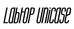 Labtop Unicase Font Image