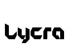 Lycra Font Image
