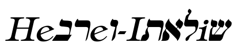 Hebrew-Italic Font Image