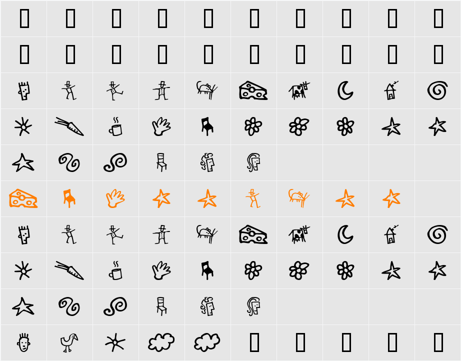 GoodDog Bones Character Map