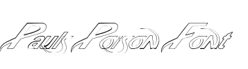 Pauls Poison Font Font Image