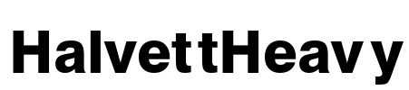 HalvettHeavy Font Image