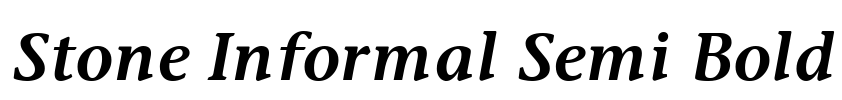 Stone Informal Semi Bold