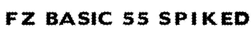 FZ BASIC 55 SPIKED Font Image
