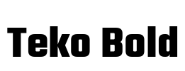 Teko Bold Font Image