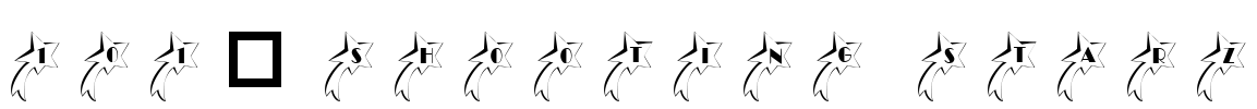 101! Shooting StarZ Font Image