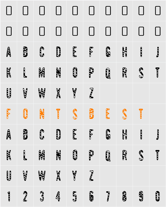 Giant Tigers Character Map