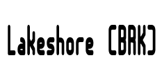 Lakeshore (BRK) Font Image