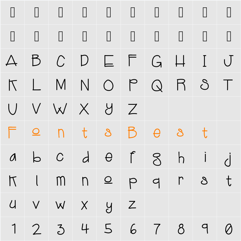 KBJukebox Character Map