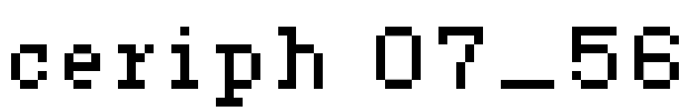 ceriph 07_56 Font Image