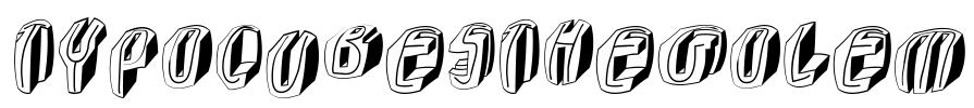 TypoCubesTheGolem Font Image