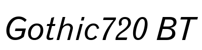 Gothic720 BT