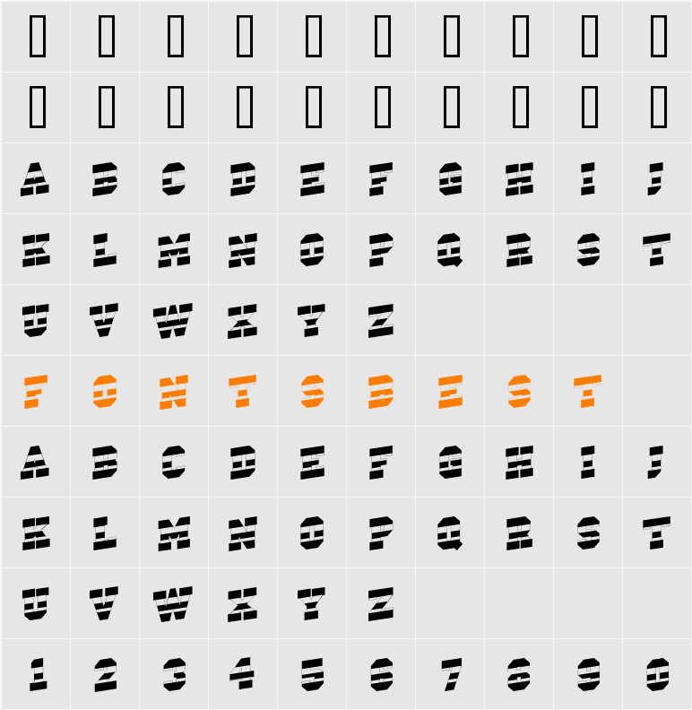 a_CampusStripUp Character Map