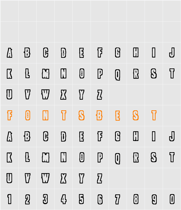 POLLUX9300 Character Map