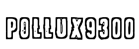 POLLUX9300 Font Image