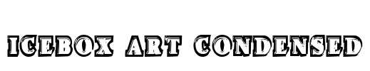 Icebox Art Condensed Font Image