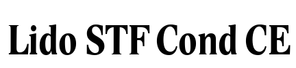 Lido STF Cond CE Font Image