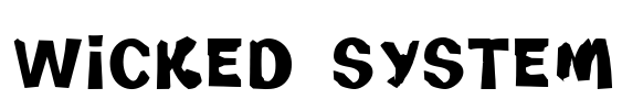 Wicked System Font Image