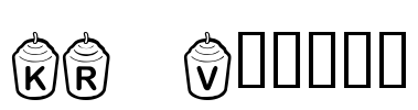 KR Votive Font Image