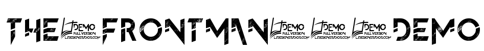 The FrontMan 2 demo Font Image