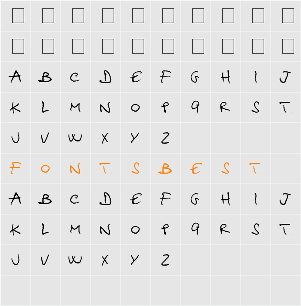 hellphabet Character Map